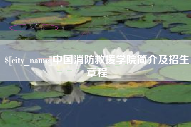 西宁中国消防救援学院简介及招生章程