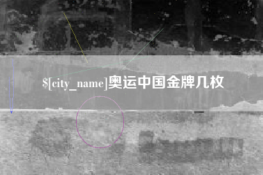 西宁奥运中国金牌几枚