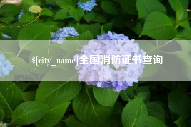西宁全国消防证书查询
