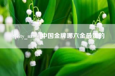西宁中国金牌哪六金最贵的