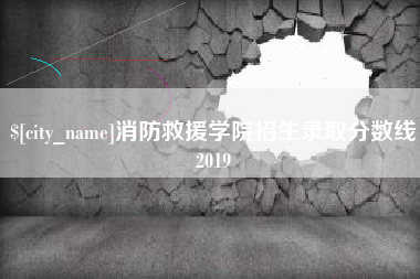 西宁消防救援学院招生录取分数线2019
