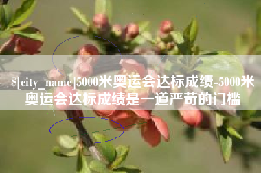 西宁5000米奥运会达标成绩-5000米奥运会达标成绩是一道严苛的门槛