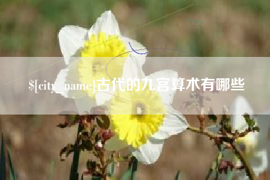 西宁古代的九宫算术有哪些