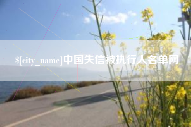 西宁中国失信被执行人名单网