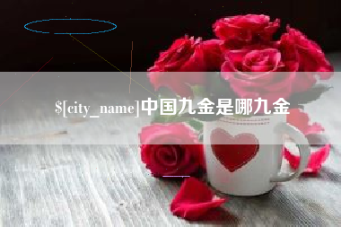 西宁中国九金是哪九金