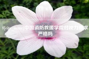 西宁中国消防救援学院对视力要求严格吗