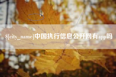 西宁中国执行信息公开网有app吗