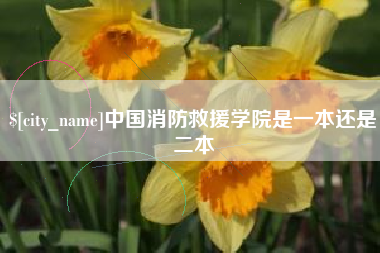 西宁中国消防救援学院是一本还是二本