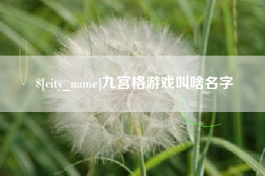 西宁九宫格游戏叫啥名字
