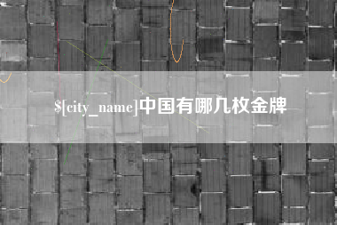 西宁中国有哪几枚金牌