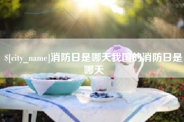 西宁消防日是哪天我国的消防日是哪天