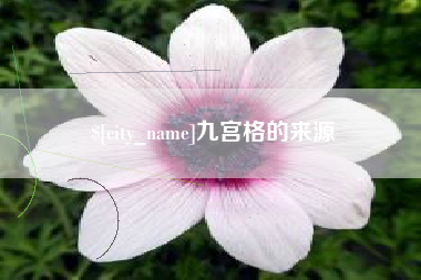 西宁九宫格的来源