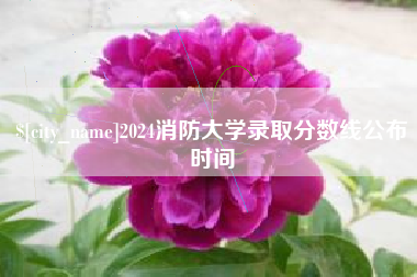 西宁2024消防大学录取分数线公布时间