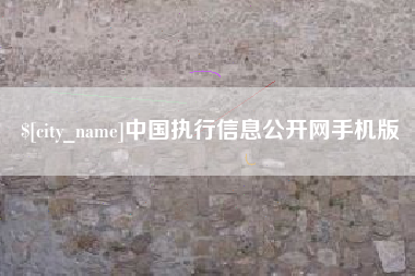 西宁中国执行信息公开网手机版