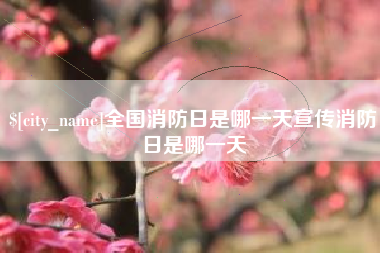 西宁全国消防日是哪一天宣传消防日是哪一天