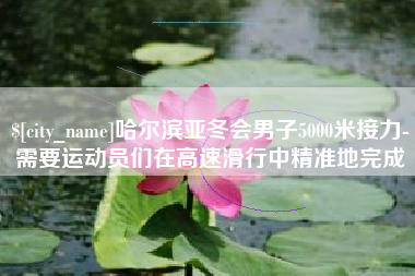 西宁哈尔滨亚冬会男子5000米接力-需要运动员们在高速滑行中精准地完成