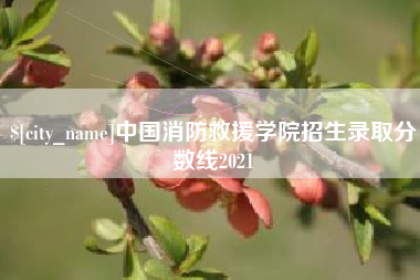 西宁中国消防救援学院招生录取分数线2021