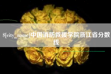 西宁中国消防救援学院浙江省分数线