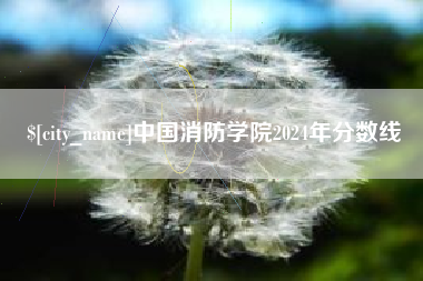 西宁中国消防学院2024年分数线