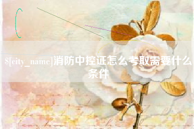 西宁消防中控证怎么考取需要什么条件