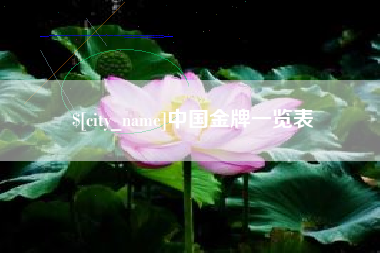 西宁中国金牌一览表
