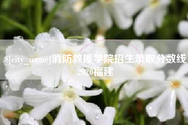 西宁消防救援学院招生录取分数线2020福建