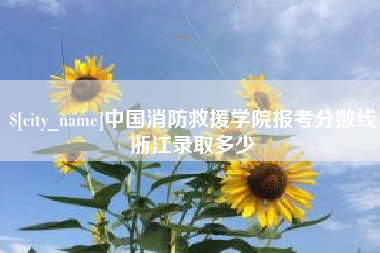 西宁中国消防救援学院报考分数线浙江录取多少