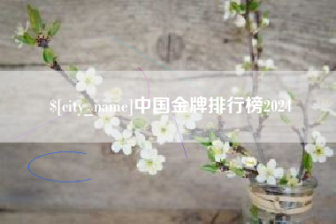 西宁中国金牌排行榜2024