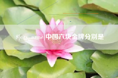 西宁中国六块金牌分别是
