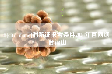 西宁消防证报考条件2024年官网烟台福山